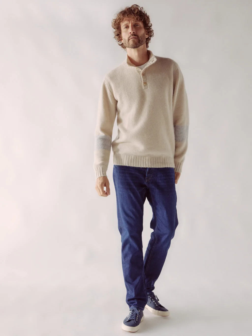 Stand Up Collar with Button Panel